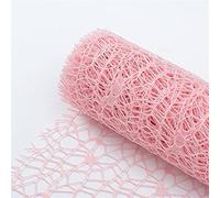 Papel de regalo 5JET * 52cm / Roll DIY FLOWER Decoración de regalo Envoltura Embalaje Papeles de crepé Malla Materiales Hechos a mano Jacquard Flowers Material (Color : Pink)