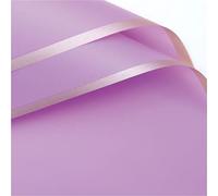 Papel De Regalo 5pcs/Pack Flower Wrapping Paper Golden Border Rose Half Transparent Packing Florist Bouquet Material(10)