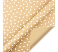 Papel de regalo 6 piezas de papel de regalo de 5 estilos, hojas de papel kraft de árbol de Navidad, diseño de copo de nieve, embalaje para festivales, bodas, cumpleaños (punta)