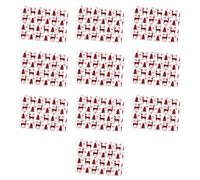 Papel de regalo de doble cara con patrón de reno navideño para manualidades, decoración de regalos, fiestas, suministros de manualidades, papel de decoración de vacaciones