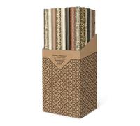 Papel de regalo rollo tv 0,7x1,5 m (caja de 60) kraft reciclado eco