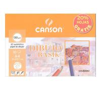 Papel Dibujo CANSON Basik Liso, Din-A4 130 gr., Carpeta x10 Hojas