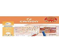 Canson-Infinity Papel de dibujo Basik Recuadro DIN-A4 130 gr. Carpeta 10 hojas +20% gratis