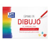 Papel OXFORD Dibujo Liso, Din-A4 130 gr., Carpeta x10 Hojas