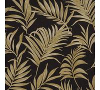 Papel Pintado AS Creation Hoja De Oro Negro Vinilo Texturizado Botanica 79108-6