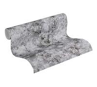 Papel Pintado Bosque New Walls Cosy & Relax A.S. Création Papel pintado tejido no tejido 10.05 m x 0.53 m Gris Negro Blanco Fabricado en Alemania 374201 37420-1