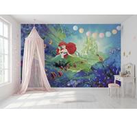 Papel Pintado Disney La Sirenita Ariel Para Dormitorio Niña 368x254 cm