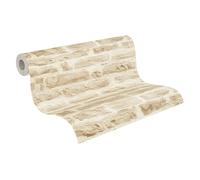 Papel Pintado Efecto Piedra Elements A.S. Création Papel pintado tejido no tejido 10.05 m x 0.53 m Beige Crema Fabricado en Alemania 355802 35580-2