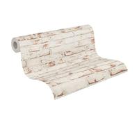 Papel Pintado Efecto Piedra Elements A.S. Création Papel pintado tejido no tejido 10.05 m x 0.53 m Rojo Marrón Beige Fabricado en Alemania 907813 9078-13