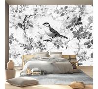 Papel pintado fotográfico de vellón con diseño de animales y pájaros, papel pintado fotográfico para dormitorio, salón, oficina, estilo oriental, clásico, no tejido 3D, 400 x 280 cm, decoración de