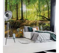 Papel Pintado Fotográfico Mural Bosque Verde 312x219 cm Vlies
