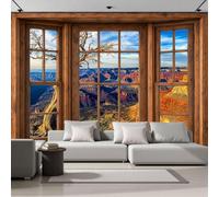 Papel Pintado Fotomural 250X175Cm Paisaje Cañones Colorado Cordillera Árboles Muertos Naturales Tejido No Tejido Fotomural 3D | Mural De Pared Papel Pintado Decoración Salón Dormitorio, Azul