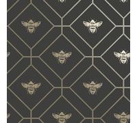 Papel Pintado Geométrico - Varios Diseños - Triángulos, Abejas, Madera Metálica
