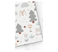 Papel pintado infantil animales del bosque animalesdelbosque - beige - 1 rollo 55 x 300 cm