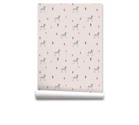 Papel pintado infantil cebra cebra - beige - 1 rollo 55 x 300 cm