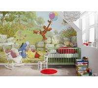 Papel Pintado Infantil Disney Personajes Beige Mural Fotográfico 368x254cm