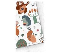 Papel pintado infantil oso bosque osobosque - multicolor - 1 rollo 55 x 300 cm