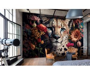 Papel Pintado Mural Pared Wild Cat Decoración Niñas 123x86" Mujer