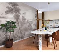 Papel pintado vinilo aplicación cola en pared naturaleza mural 55 madagascar multicolor rasch 53cmx24m lavable
