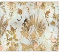 Papel tapiz adhesivo para fotos - Adhesivos decorativos para paredes - Mejora del interior - Fácil de desmontar - 294x210 cm - Beige