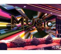 Papel Tapiz Arte Moderno Espacio De Fantasía Música De Moda Tema Bar Ktv Restaurante Occidental Fondo Mural De Pared Té De La Tarde Cafetería Papel Tapiz,3D,200x140cm