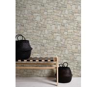 Papel Tapiz Autoadhesivo | Efecto 3D de Piedra Natural - Beige, Crema