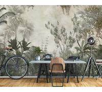 Papel Tapiz Botánico No Tejido Mural Grueso En Gran Tamaño 312x219cm WxL