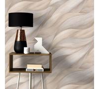 Papel Tapiz Casual Chic Abstracto 10257-02 Natural Efecto 3D Vinilo Erismann
