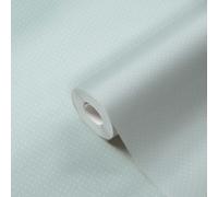 Papel Tapiz Con Pequeño Patrón De Puntos - Azul Claro, Blanco