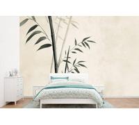 Papel tapiz de bambú - Estilo Japandi - Beige - Ancho 420 cm x Alto 280 cm