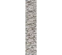 Papel tapiz de fibra textil con adhesivo preaplicado, diseño de piedra, 1 rollo de 300 x 60 cm