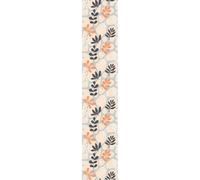 Papel tapiz de fibra textil con adhesivo preaplicado – TROPICAL LEAVES GRIS – 1 rollo de 300 x 60 cm