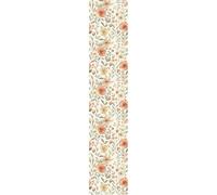 Papel tapiz de fibra textil con cola preaplicada – Motivos vintage de amapolas – 1 rollo de 300 x 60 cm