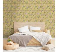 Papel Tapiz De Trellis Floral En Color Ocre Holden 14201
