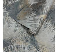 Papel Tapiz De Vinilo Azul Rasch 659764 Clásico Para Decoración De Pared