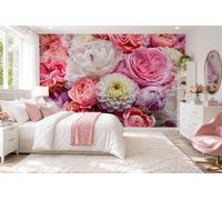 Papel Tapiz Fotográfico Floral Para Dormitorio Komar 12x8 Pies Colores