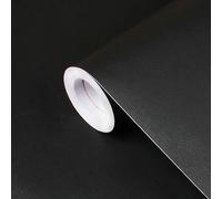 Papel tapiz mate impermeable, pegatinas autoadhesivas de vinilo blanco y negro para muebles de pared, papel de Contacto para sala de estar, decoración del hogar Matte Black 40cm x 300cm