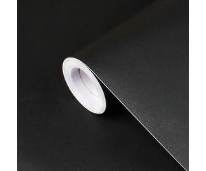 Papel tapiz mate impermeable, pegatinas autoadhesivas de vinilo blanco y negro para muebles de pared, papel de Contacto para sala de estar, decoración del hogar Matte Black 40cm x 300cm