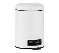 Papelera baÑo metal blanco 3l andrea house
