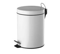 Papelera blanca de metal de 5 litros Lola Home