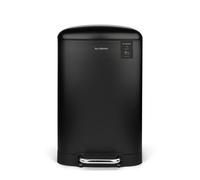 Papelera cocina pedal 20l les collectors n°505 | acero inoxidable | cubo interior extraíble | cierre silencioso | negro