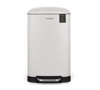 Les Collectors, Cubo de basura de cocina a pedal, Acero inox N°728, Capacidad 30L, Compatible con Bolsa de 30L, Cubo interior extraíble, Resistente, Cierre de tapa silencioso, Acabado mate, Blanco