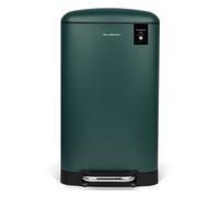 Les Collectors - Cubo de cocina a pedal Nº863, Acero inoxidable, capacidad 40L, Compatible con bolsas de 50 L, Compacto y práctico, cierre silencioso, Cubo interior extraíble, Acabado mate, Verde