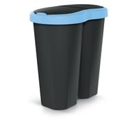 Papelera Compacta R Duo Keden 40L azul/negro