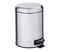 Papelera con pedal de 5l leman acero inoxidable mate