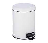 Papelera con pedal de 5l leman blanca
