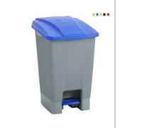 Papelera con pedal MAYA ruedas 70l. verde 4309