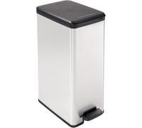Papelera Curver 40L con pedal diseño Slim Bin adaptable a espacios pequeños