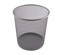 Papelera de 12 L, color plateado