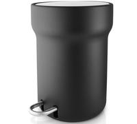 Papelera de baño CITADEL 5 litros, negro, plástico / acero inoxidable, Eva Solo